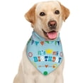 thumbnail image 1 of It''s My Birthday Blue Dog Bandana Scarf Triangle Bibs Pet Accessories Cat Kerchief, 1 of 1