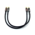thumbnail image 2 of Suanqi Cable Rca A Rca Cable De Audio Estéreo De 1 Pie Cable 1Rca A 1Rca Corto Aplicar Con Altavoz Amp Tocadiscos Receptor Cine En Casa Subwoofer Doble Blindado Paquete De 2., 2 of 5