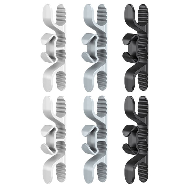 Organizador de cables para electrodomésticos, soporte adhesivo para cables, electrodomésticos, 6 uds.