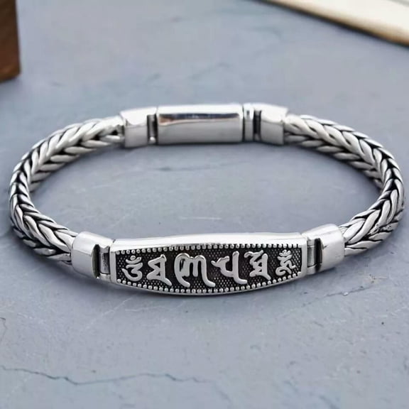 HOOUN Pure silver 925 Simple Weaving Trend Bracele