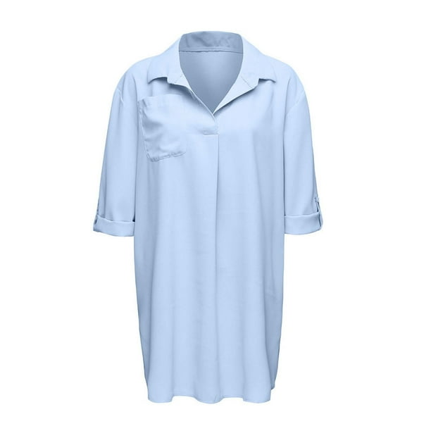 WILLBEST Vestido Midi Nuevo Para Mujer, Vestido De Baño De Moda Con Cuello En V Para Playa Y Sol