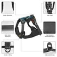 thumbnail image 6 of Lsque Butterfly Flower Skull A Dog Harness, No-Pull Pet Harness with 2 Leash Clips, Adjustable Soft Padded Dog Vest with Easy Control Handle for Large Dogs-, 6 of 9