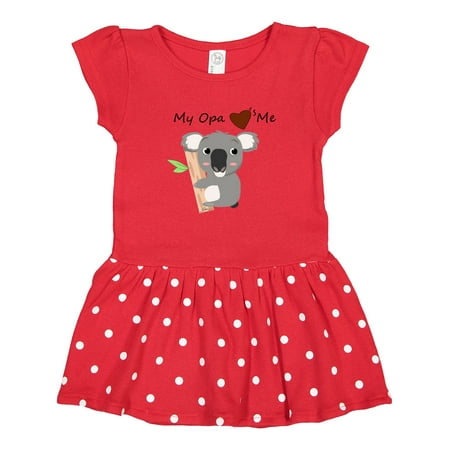 

Inktastic Koala ( Opa Loves Me) Gift Toddler Girl Dress