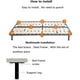 thumbnail image 2 of Pata De Soporte Central De Altura Ajustable Para Marco De Cama,Muebles De Acero Extra Duraderos, 2 of 3