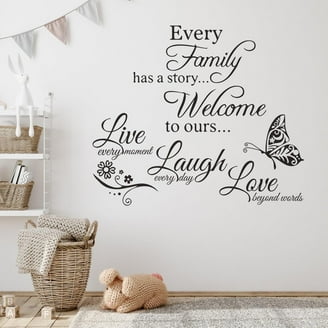 Inspirational Wall Stickers - Family Quote Decals For Home Decor