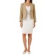 thumbnail image 2 of BLAZER CHIC para Mujeres Abierto Frontal Ropa de Trabajo Verano Chaqueta Corto Color Caqui Sólido XS, 2 of 6