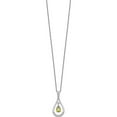 thumbnail image 2 of Sterling Silver Aug. Cz Stone Never Forget Tear 18In Birthstone Necklace Made In China qsx187, 2 of 5