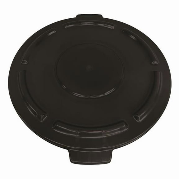 Quantum Storage CTC-L32BK 22 in. dia. Round Heavy-Duty Utility Polyethylene Container Lid for 32 gal, Black
