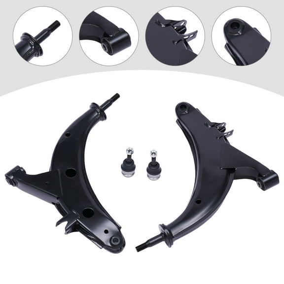 2PCS Front Lower Control Arm Subaru Brand  for Subaru  Forester Impreza Legacy SPHC Black New