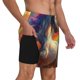 thumbnail image 2 of Fotbe Rainbow Sunset Cloud White Horse Traje de Baño para Hombre – Shorts de Natación de Secado Rápido con Forro y Bolsillos-X-Large, 2 of 6
