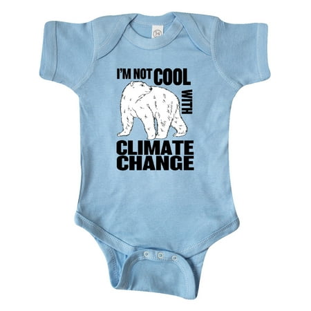 

Inktastic I m Not Cool with Climate Change Polar Bear Gift Baby Boy or Baby Girl Bodysuit