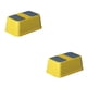 thumbnail image 3 of Cateissary Banco ABS para capacidad de carga de baño, reposapiés de baño sin vuelco, reposapiés para mejorar el aprendizaje del baño Limon amarillo 1 capa 2piezas, 3 of 6