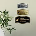 thumbnail image 3 of Signs ByLITA Fancy Please Knock Before Entering (Hand Vector) Office Wall or Door Sign (Blue) - Small, 3 of 6