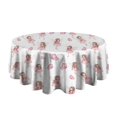 thumbnail image 5 of Fairy Princess Butterfly Pattern Round Tablecloth 60"x60",Wrinkle Wipeable Table Cloth for Kitchen Dining Room Picnic Patio Party, 5 of 6