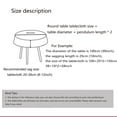 thumbnail image 3 of Round Tablecloth,Vintage Tablecloth With Fringe,durable Table Cover For Living Room Bedroom Dining Room Restaurant-A-140cm, 3 of 7