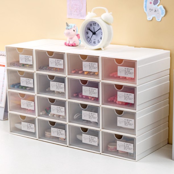 Caja de almacenamiento con cajón de escritorio, caja de almacenamiento, artefacto de almacenamiento de plástico para el hogar, armario, organizador de ropa, caja de almacenamiento