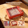 thumbnail image 2 of 36 Egg Incubator with Automatic Egg Turner, LED Egg Candler, Temperature & Humidity Control, 360° Clear View Window, Poultry Egg Incubator for Chicken, Duck, Goose & Quail Eggs, 2 of 6