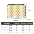 thumbnail image 3 of Mexican Ethnic Kasuri Pattern Portable Laptop Sleeve Compatible with MacBook Air Notebook Computer Case for Men Women College School Students, 3 of 7