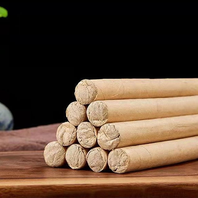Palitos De Moxa Pura, 10 Unidades De Varillas De Moxa Pura Refrescante Para Purificar El Aire En El Hogar, Rollo De Artemisa De Ajenjo Para Una Moxibustión Suave