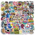 thumbnail image 2 of Sticker, Easy To Use PVC Stickers Decals 3 To 6cm Waterproof 50Pcs  for Guitar for Decoration, 2 of 7