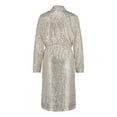 thumbnail image 2 of Women Steve Madden Show Stopper Party Sequin Duster Cardigan Silver XS B4HP, 2 of 5