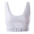 thumbnail image 5 of Womens Sports Bras Large Size Beautiful Back Yoga Vest Fitness Running Sexy Underwear Composite Fabric One-piece Sports Bra Sports Bras for Women White S, 5 of 5