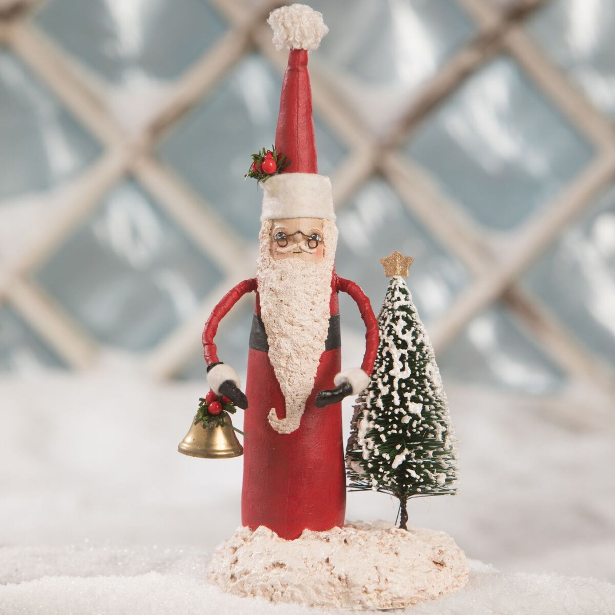 10 Red And White Santa With Tree Christmas Tabletop Decor Walmart Com Walmart Com