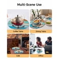 thumbnail image 2 of 13 Inch Round Placemats Set of 6, Nautical Anchor Non Slip Heat Insulation PP Table Mats, Retro Blue Brown Wooden Boards Farmhouse Washable Place Mats for Kitchen Dining Party Table Decor, 2 of 7