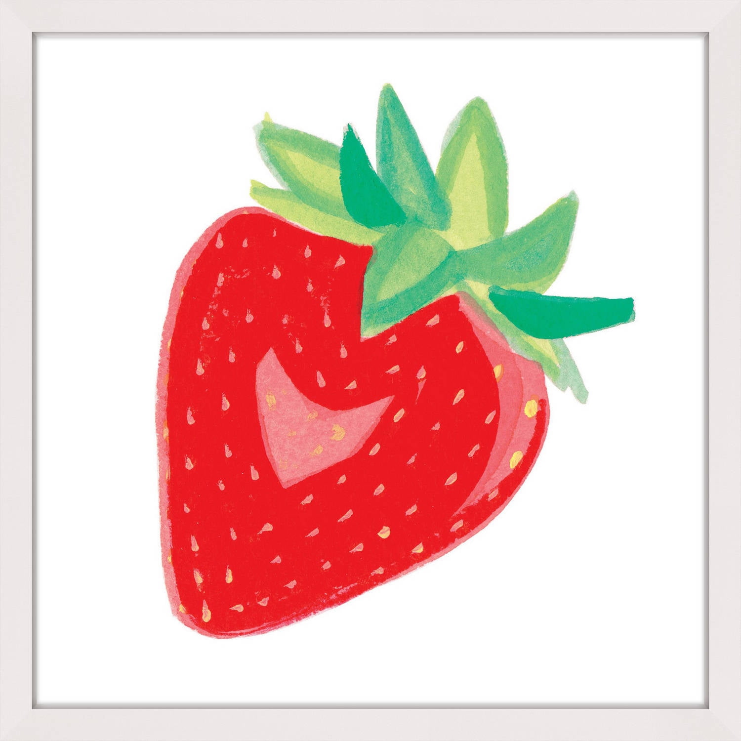 Marmont Hill "Strawberry" by Molly Rosner Framed Painting Print
