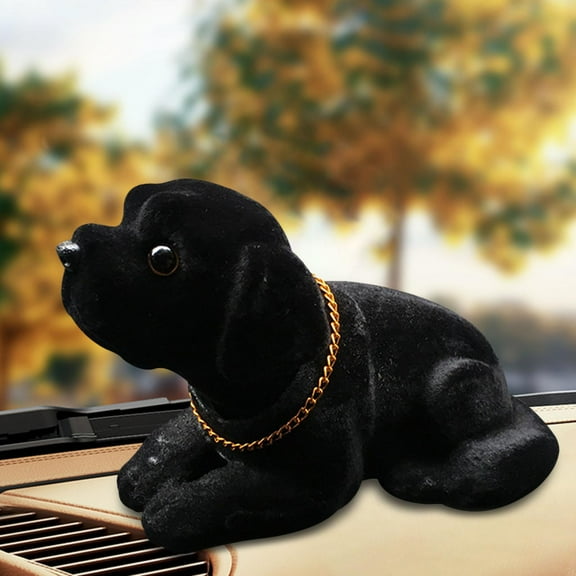 Car Ornament Shaking Dog Nodding Puppy Doll Cute Auto Dashboard Interior Decoration Shakes Head Bobblehead Furnishings 16cmx8cmx10cm