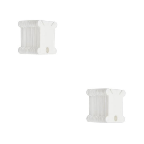 Injueey Tablero de bobinado, bobinas de hilo, carrete de cable, bobinadora de alambre, comodidad, puntada de larga duración, artesanía, Blanco 100 piezas 2piezas