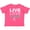 Retro Heather Pink, variant on Inktastic Live Love Cure Breast Cancer Boys or Girls Toddler T-Shirt