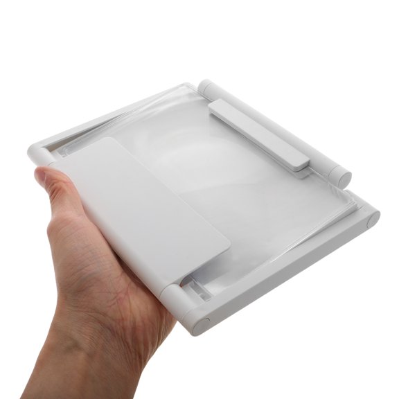 TEHAUX Foldable Phone Screen Magnifier White Portable 3D Video Amplifier for Home and Travel Use