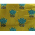 thumbnail image 4 of oneOone Georgette Viscose Fabric Leaves & Lotus Block Print Fabric By Yard 42 Inch Wide, 4 of 4