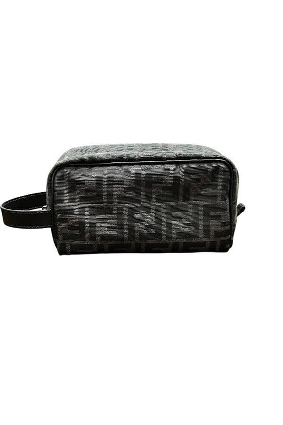 Pre-Owned Fendi Zucca Pattern FF Pouch Small 7N0151ALWK Handbag Waist Men's Women's