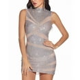 thumbnail image 4 of Lolmot Cocktail Evening Dresses for Women Round Neck Sleeveless Sequin Mini Dress Club Party Homecoming Prom Dress, 4 of 5