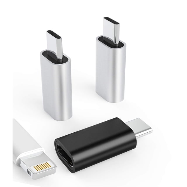 Adaptador zoyuzan Lightning hembra a USB-C macho, paquete de 3