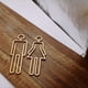 thumbnail image 4 of Consejos Placa de Letrero para Inodoro, Etiqueta Adhesiva para Puerta de Sala de Lavado, Tablero de Señalización para Baño, Arte, Decoración del Hogar, Dorado B, 4 of 8