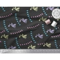 thumbnail image 3 of Soimoi Poly Georgette Fabric Small Bird,Fish & Heron Bird Print Fabric by Yard 52 Inch Wide, 3 of 3