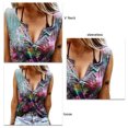 thumbnail image 2 of Blusa sin mangas con escote en V, blusa holgada estampada sin mangas, camiseta sin mangas para mujer y niña, 2 of 3