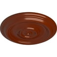 thumbnail image 3 of Ekena Millwork 12"OD x 1"P Traditional Ceiling Medallion (Fits Canopies up to 2 3/4"), Hand-Painted Firebrick, 3 of 6