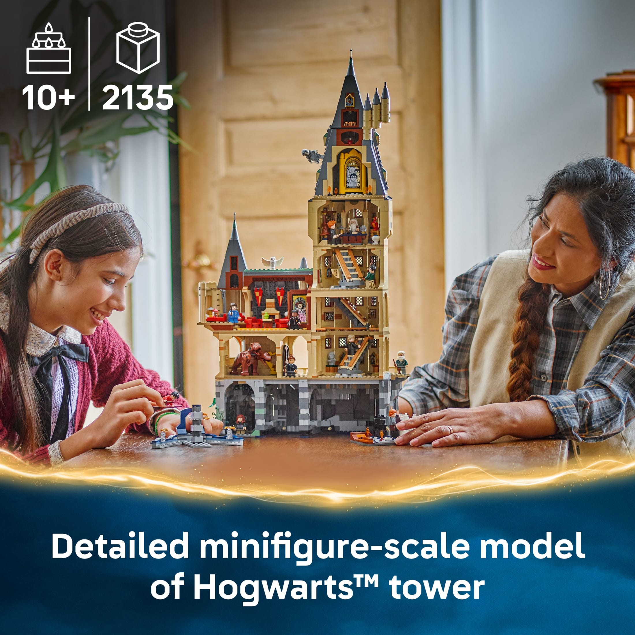 LEGO Harry Potter Hogwarts Castle: The Main Tower - Building Set for Boys and Girls, Ages 10+ - 12 Collectible Minifigures including Harry Potter & Dumbledore - Gift Idea for Birthdays - 76454