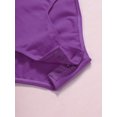 thumbnail image 5 of ZDHoor Girls Long Sleeve Leotard Kids Bodysuit for Dance Gymnastics Costume 3-14 Years Dark Purple 2-3, 5 of 7