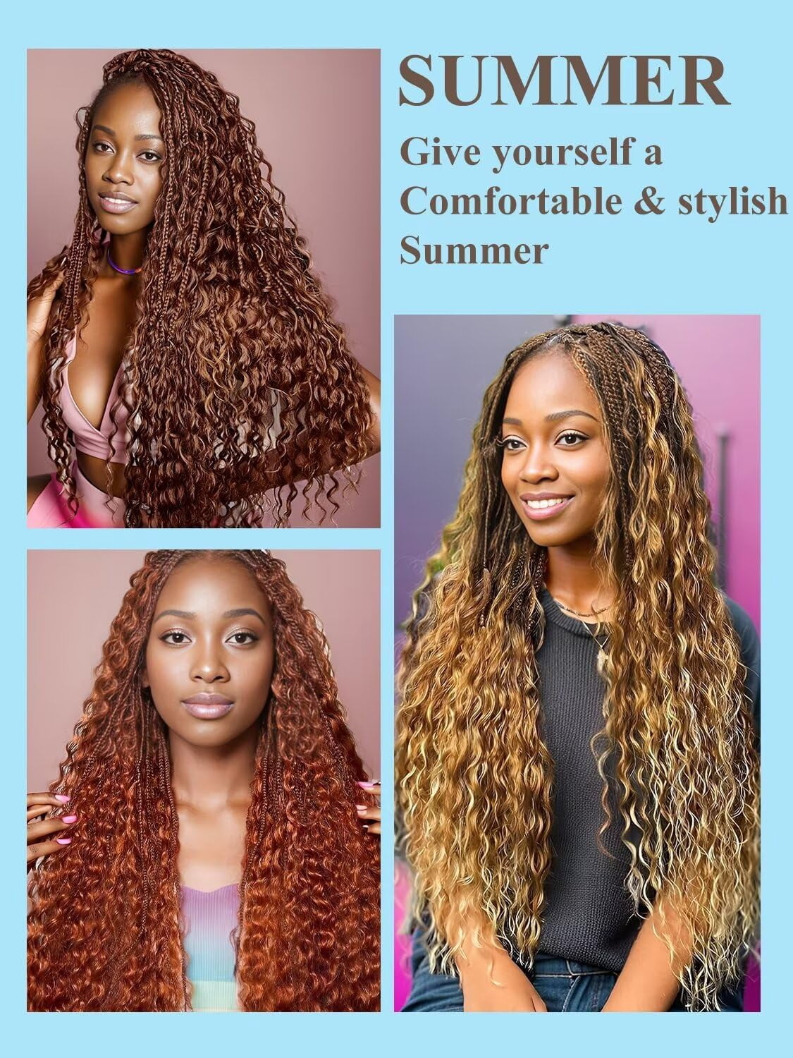 Human Braiding Hair 100g 16 Inch Deep Water Wave Bulk Human  display picture 1