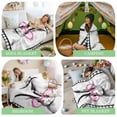 thumbnail image 6 of Throw Blanket Fleece Throw Blanket 50x80in, Easter Bunny Carrot Black Palid Soft Lightweight Bed Blankets Rabbit Funny Red Glasses Fuzzy Couch Blankets for All Season, 6 of 9