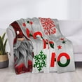 thumbnail image 3 of Rateoe Cute Santa Pattern Flannel Throw Blanket, Ultra-soft Blanket for Bed, Couch, Car, Hypoallergenic Anti-pilling blanket-60"x50"(Horizontal), 3 of 6
