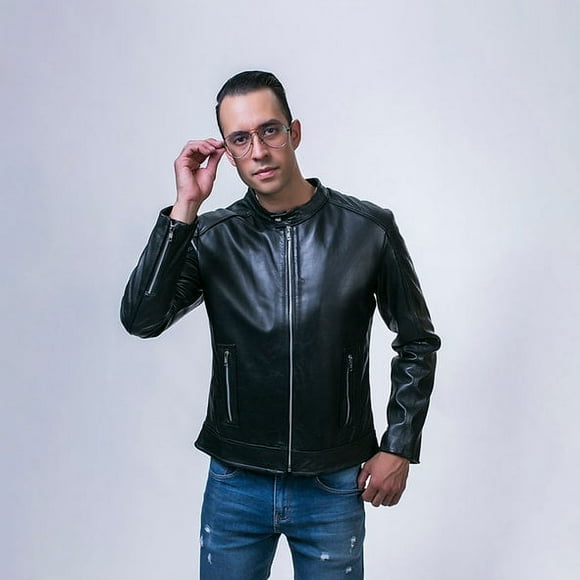 CHAMARRA DANIEL PIEL BORREGO NEGRO