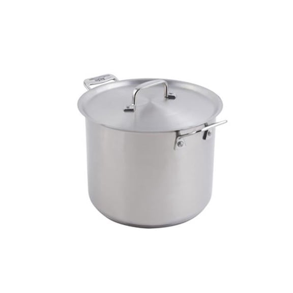 Bon Chef 60003 9.5 in. dia. Cucina Stock Pot with Lid & Induction Bottom, 7 quart