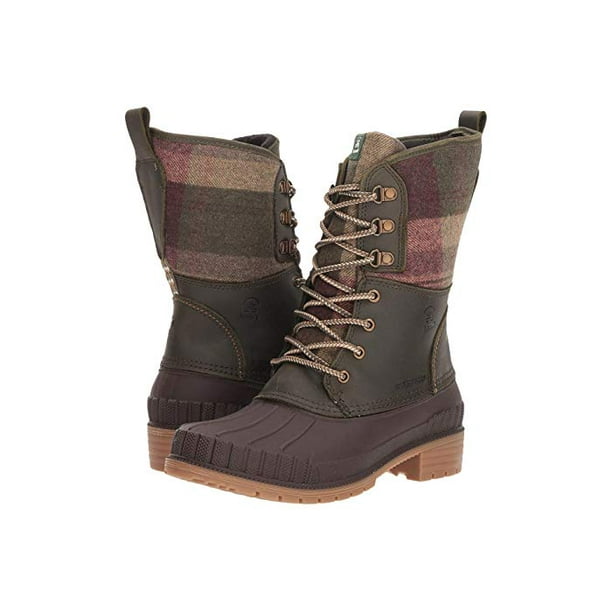 Kamik - Kamik Sienna 2 Women's Boot Kahki Lace Up Waterproof Snow Boots (10, KHAKI) - Walmart
