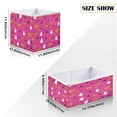 thumbnail image 2 of Foldable Fabric Storage Bin Home Cubes Clothing Organizer Bins Large Collapsible Box Basket for Home Organizer Playful Cartoon Halloween Icons, 2 of 7